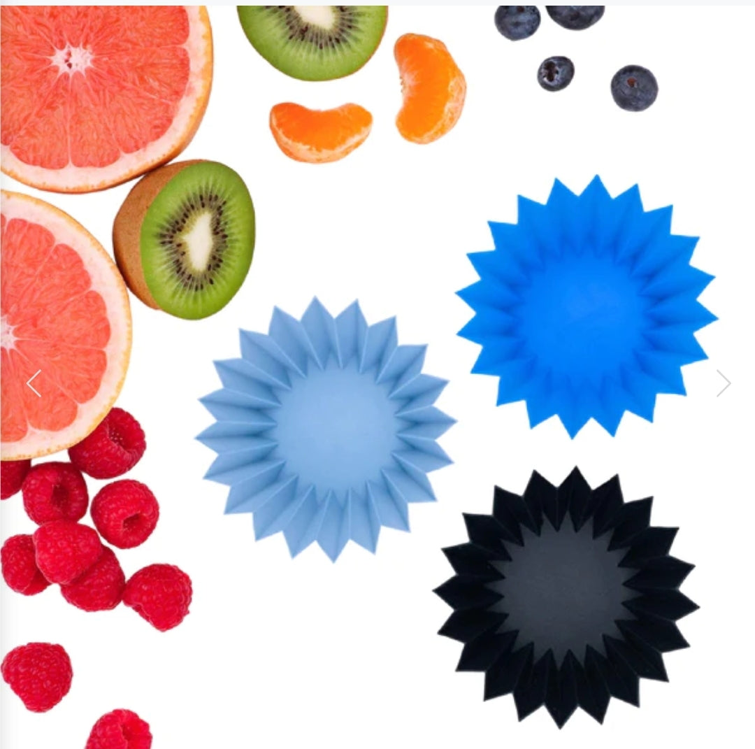 Lunch Punch Jumbo Silicone cups 3pk -Blue