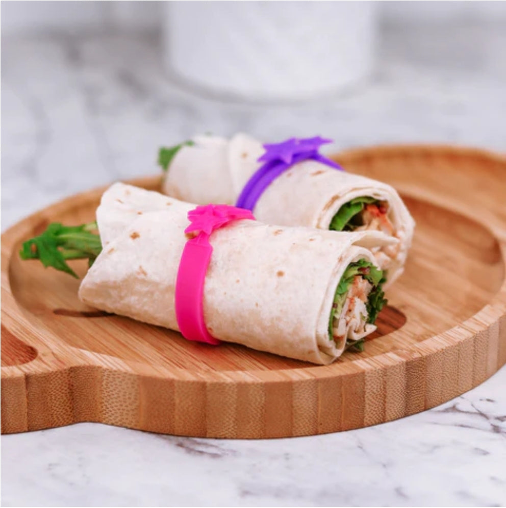 Lunch punch silicone wrap bands 5pk Blue