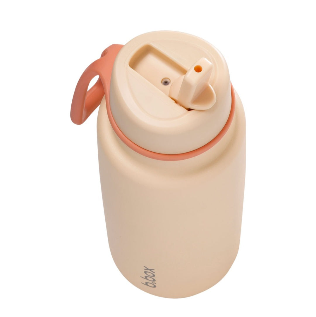 b.box Insulated Flip Top 1 Litre Bottle -Melon Mist