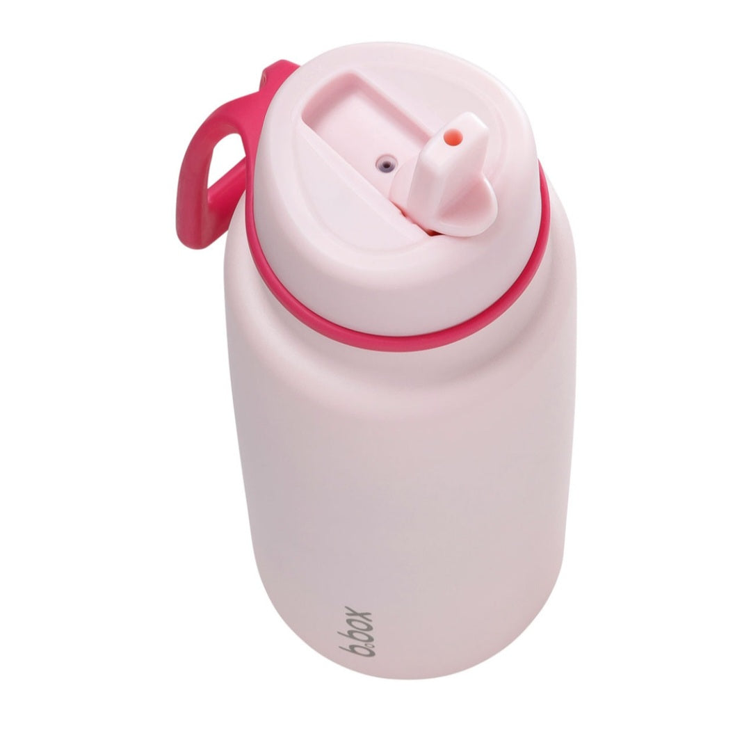 b.box Insulated Flip Top 1 Litre Bottle -Pink Paradise