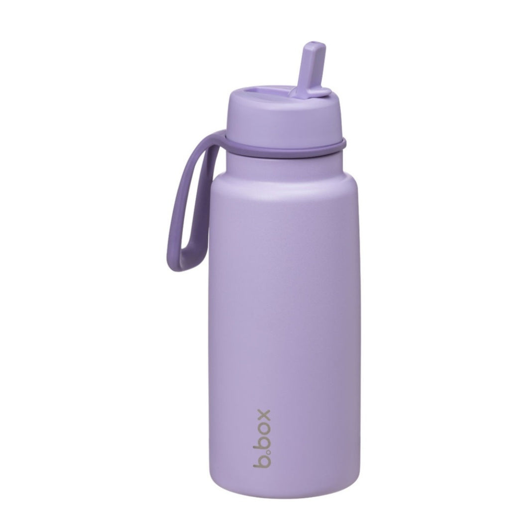 b.box Insulated Flip Top 1 Litre Bottle -Lilac Love