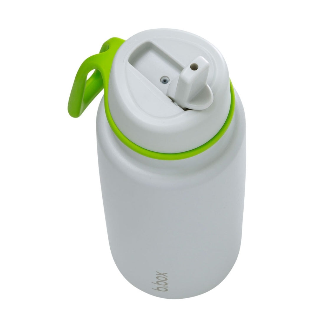 b.box Insulated Flip Top 1 Litre Bottle -Lime Time