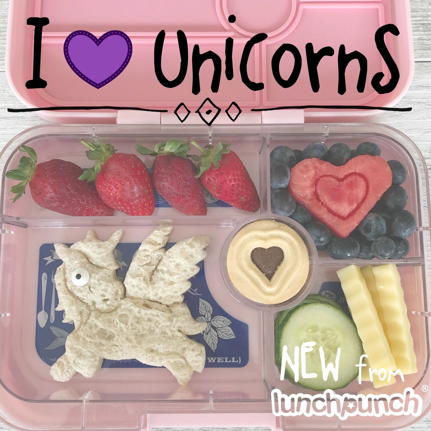 Lunchpunch sandwich cutter -Unicorn