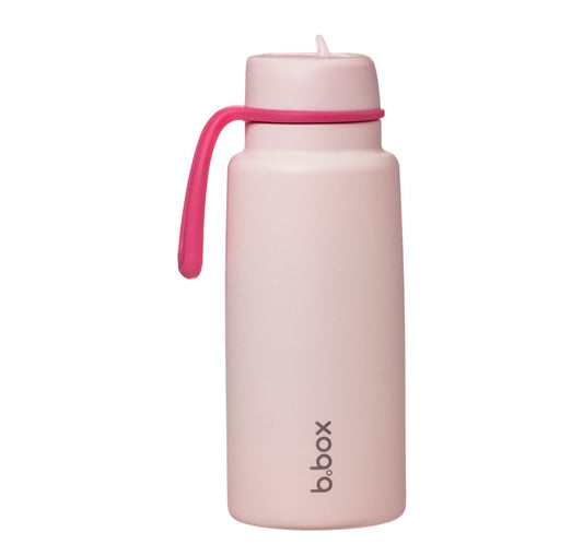 b.box Insulated Flip Top 1 Litre Bottle -Pink Paradise