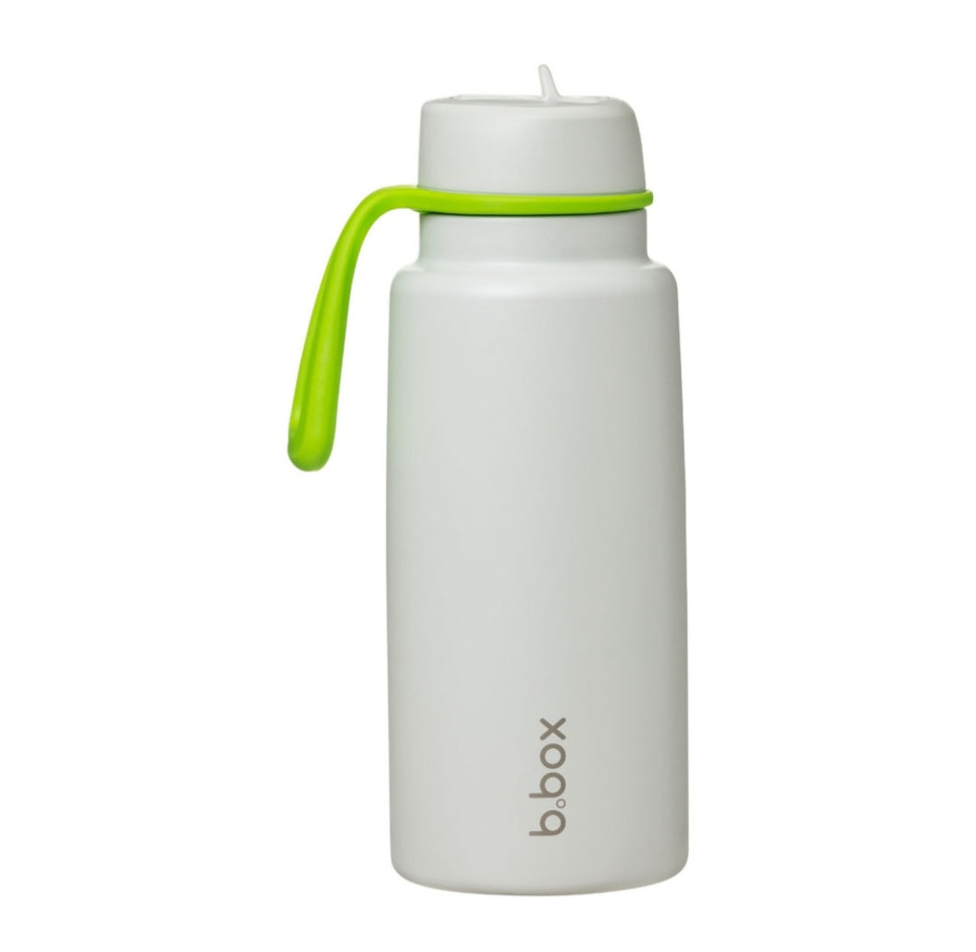b.box Insulated Flip Top 1 Litre Bottle -Lime Time